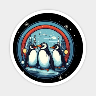 Penguin in Ornmament , Love Penguins Magnet